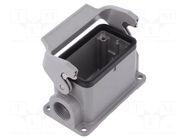 Han B Base SM LC 1 lever 2 x M20 HARTING