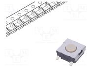 Microswitch TACT; SPST-NO; Pos: 2; 0.05A/24VDC; SMT; none; 1.47N OMRON Electronic Components