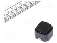 Microswitch TACT; SPST; Pos: 2; 0.05A/16VDC; SMT; 2.45N; 6x5.9x5mm ALPS