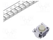 Microswitch TACT; SPST; Pos: 2; 0.05A/12VDC; SMT; 1.6N; 3.4mm; round ALPS