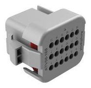 HOUSING, PLUG, 18POS, PLASTIC, GREY