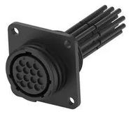 CIR CABLE, RCPT-FREE END, REV, 14P, 0.5M
