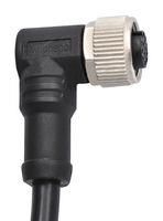 SENSOR CORD, M12 R/A RCPT-FREE END, 6.6 