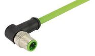 SENSOR CORD, M12 4P PLUG-FREE END, 19.7"