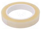 Tape: electrical insulating; W: 19mm; L: 66m; Thk: 0.06mm; acrylic H-OLD