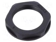 Nut; M25; polyamide; UL94V-2; black; Thread: metric; Pitch: 1.5 TECHNO