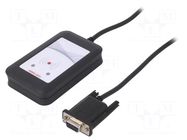 RFID reader; 5V; RS232; antenna; Range: 100mm; 88x56x18.5mm; 120mA ELATEC