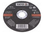 Cutting wheel; Ø: 125mm; Øhole: 22mm; Disc thick: 2.5mm; prominent YATO