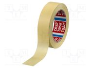 Tape: masking; W: 30mm; L: 50m; Thk: 0.125mm; 10%; natural rubber TESA