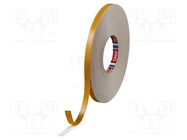 Tape: fixing; W: 12mm; L: 25m; Thk: 1.1mm; double-sided; acrylic; 200% TESA