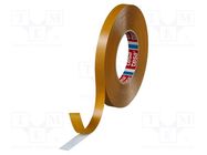 Tape: fixing; W: 15mm; L: 50m; Thk: 0.225mm; double-sided; white; 20% TESA