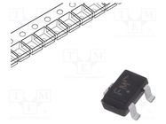 Transistor: PNP; bipolar; 80V; 0.5A; 0.46W; SC70,SOT323 ONSEMI