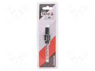 Hole saw adapter; 7/16" (11mm); Thread: 1/2" YATO