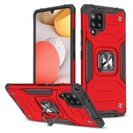 Wozinsky Ring Armor Case Kickstand Tough Rugged Cover for Samsung Galaxy A42 5G red, Wozinsky