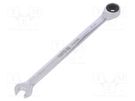 Wrench; combination spanner,with ratchet; 6mm YATO