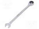 Wrench; combination spanner,with ratchet; 9mm YATO
