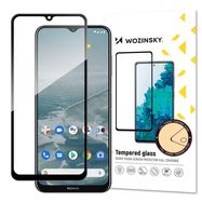 Wozinsky super durable Full Glue tempered glass full screen with frame Case Friendly Nokia G20 black, Wozinsky