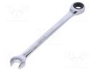 Wrench; combination spanner,with ratchet; 10mm YATO