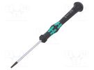 Screwdriver; Torx®; precision; TX07; with holding function WERA
