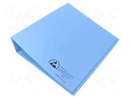 ESD; A4; PVC; blue (bright); Application: for storing documents ANTISTAT