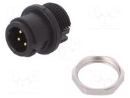 Connector: circular; socket; 710; male; PIN: 4; unshielded; 3A; IP40 BINDER