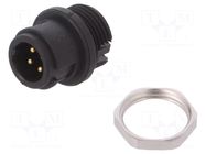 Connector: circular; socket; 710; male; PIN: 4; 125V; unshielded BINDER