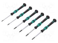 Kit: screwdrivers; precision; Torx®; Kit: screwdrivers hanger WERA