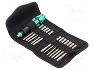 Kit: screwdrivers; Phillips,Pozidriv®,Torx®; Bicycle; case WERA