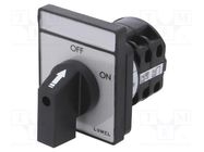 Switch: cam switch; Stabl.pos: 2; 16A; OFF-ON; for building in 