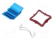 Heatsink: extruded; grilled; BGA; blue; L: 23mm; W: 23mm; H: 7.5mm Advanced Thermal Solutions