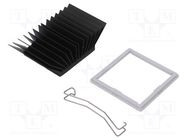 Heatsink: extruded; grilled; BGA; black; L: 42.5mm; W: 42.5mm Advanced Thermal Solutions