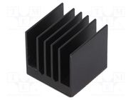 Heatsink: extruded; grilled; BGA; black; L: 21mm; W: 21mm; H: 19.5mm Advanced Thermal Solutions