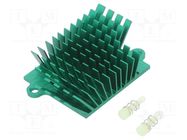 Heatsink: extruded; grilled; BGA; green; L: 41mm; W: 45mm; H: 15mm Advanced Thermal Solutions