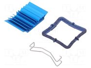 Heatsink: extruded; grilled; BGA; blue; L: 31mm; W: 31mm; H: 7.5mm Advanced Thermal Solutions