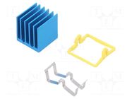 Heatsink: extruded; grilled; BGA; blue; L: 17mm; W: 17mm; H: 17.5mm Advanced Thermal Solutions