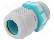 Cable gland; M20; 1.5; IP68; polyamide; grey; UL94V-2 