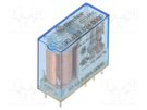 Relay: electromagnetic; DPDT; Ucoil: 6VDC; Icontacts max: 20A; 55Ω FINDER