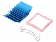 Heatsink: extruded; grilled; BGA; blue; L: 33mm; W: 33mm; H: 12.5mm Advanced Thermal Solutions