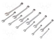 Wrench-set; bent,combination spanner; 12pcs. BAHCO