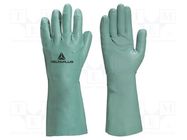 Protective gloves; Size: 7; green; cotton,nitryl; NITREX VE802 DELTA PLUS