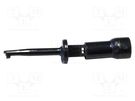 Clip-on probe; hook type; 3A; black; Plating: gold-plated; 600V MUELLER ELECTRIC