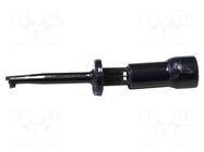Clip-on probe; hook type; 3A; black; Contacts: beryllium copper MUELLER ELECTRIC