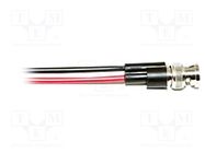 Test lead; BNC plug,free end; Urated: 500V; Len: 0.18m; black-red MUELLER ELECTRIC