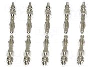Connector: 4mm banana; plug; 36A; nickel plated; screw,M3 screw MUELLER ELECTRIC