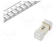 Fuse: fuse; quick blow; 5A; 250VAC; 250V; 125VDC; SMD; ceramic; 476 LITTELFUSE