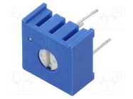 Potentiometer: mounting; single turn,horizontal; 500kΩ; 500mW SR PASSIVES