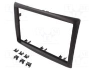 Radio frame; Renault; 2 DIN; black 4CARMEDIA