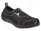 Shoes; Size: 38; black; cotton,polyester; with metal toecap DELTA PLUS