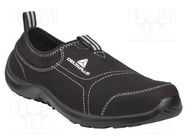 Shoes; Size: 43; black; cotton,polyester; with metal toecap DELTA PLUS