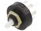 Switch: rotary; Pos: 3; DP3T; 6A/250VAC; 1A/125VDC; Poles number: 2 C&K